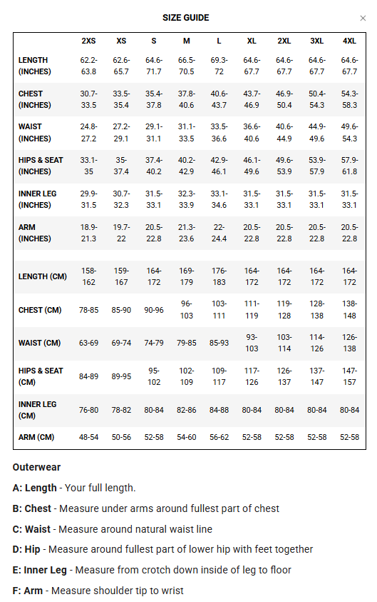 Size guide
